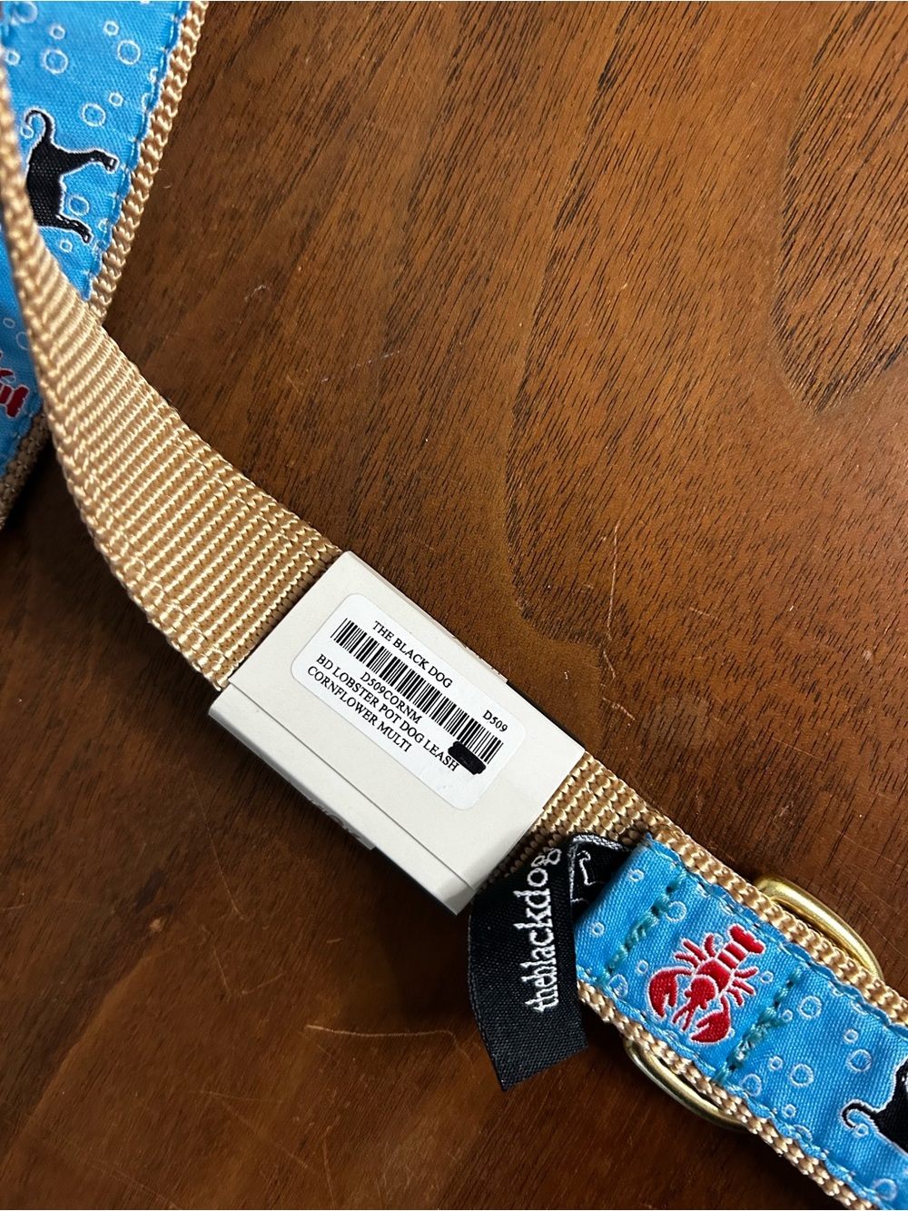 NWT, The Black Dog Lobster & Dog Silhouette Collar and Leash Set - Picture 3 of 7